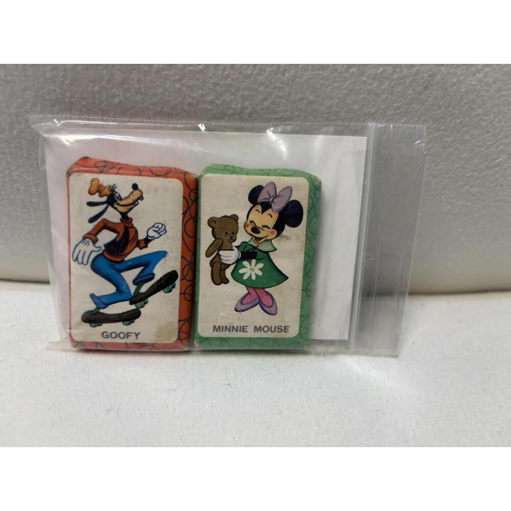 Vintage‎ 1960s Disney SOAKY Soap Bars Goofy Minnie Mouse Colgate-Palmolive